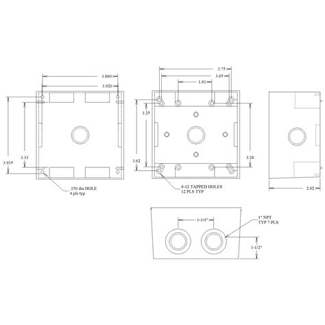 electrical outlet box dimensions